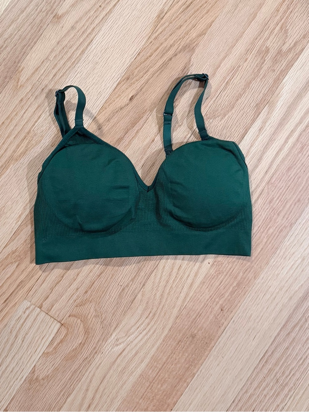 Athleta Seamless Padded Bra - Deep Green